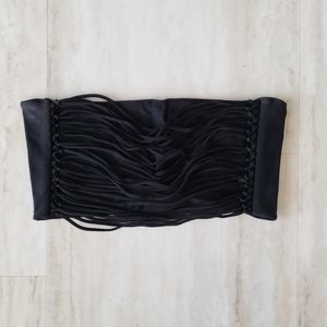 Mikoh Bikini Top Strapless Black